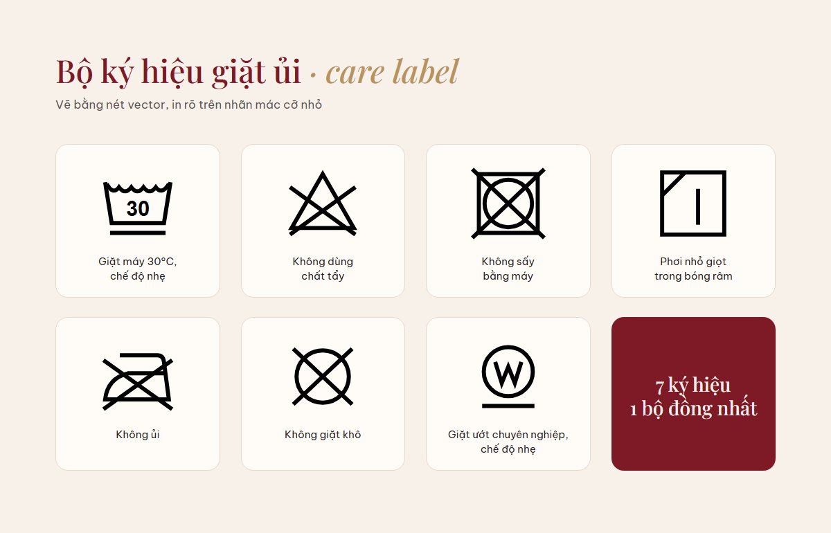 Bộ ký hiệu giặt ủi